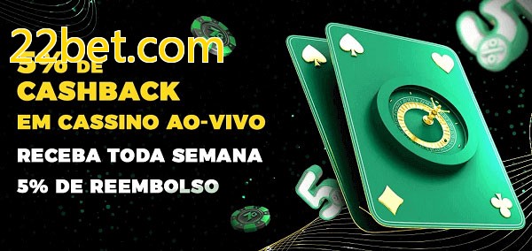 Promoções do cassino ao Vivo 22bet.com